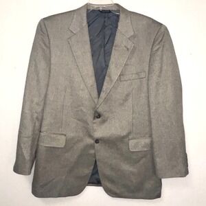 Jos A. Bank Silk Camel‎ Hair houndstooth blazer Men's 46R